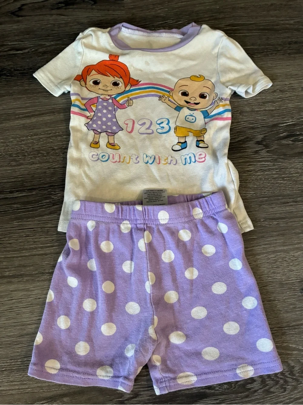 Carter's Toddler Girls Mixed Pink White Purple Floral Tops & Shorts Set